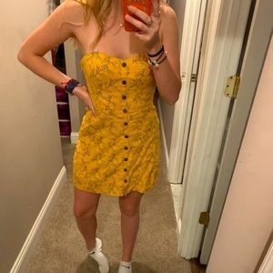 Urban Outfitter strapless summer floral dress